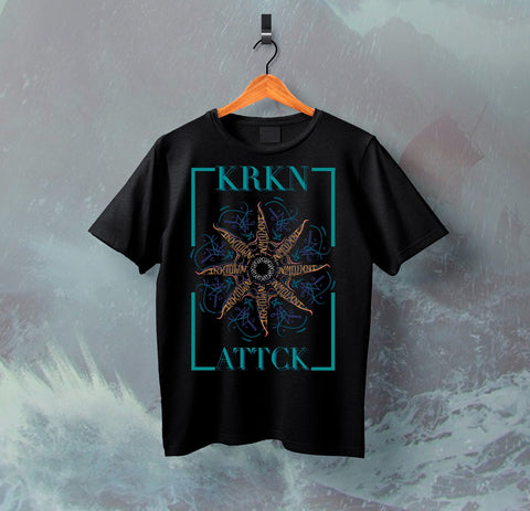 Camiseta Manga Curta Kraken Attack Sea Monster Inktown FRETE GRÁTIS