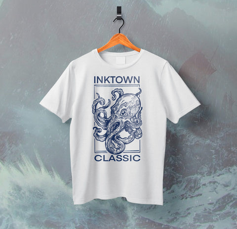 Camiseta Manga Curta Classic Kraken Inktown Seamonster FRETE GRÁTIS
